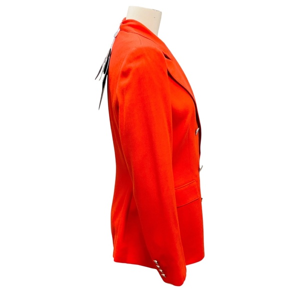 RALPH LAUREN COLLECTION ORANGE CLASSIC CASHMERE BLAZER - Picture 2 of 5